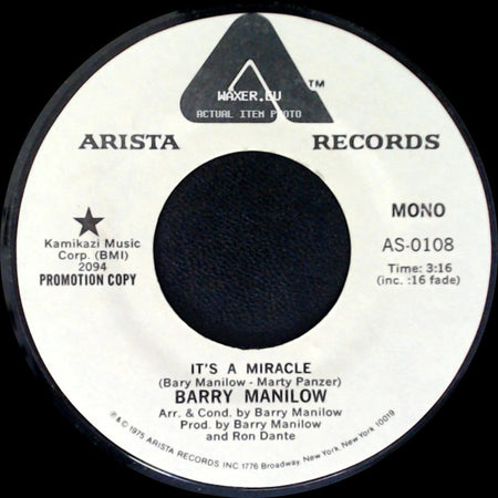 Barry Manilow - It's A Miracle / It's A Miracle side A