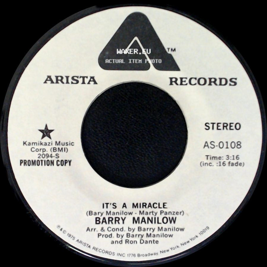Barry Manilow - It's A Miracle / It's A Miracle side B