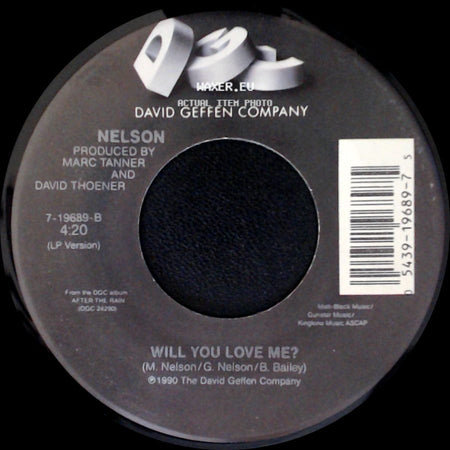 Nelson - (Can't Live Without Your) Love And Affection / Will You Love Me? side B