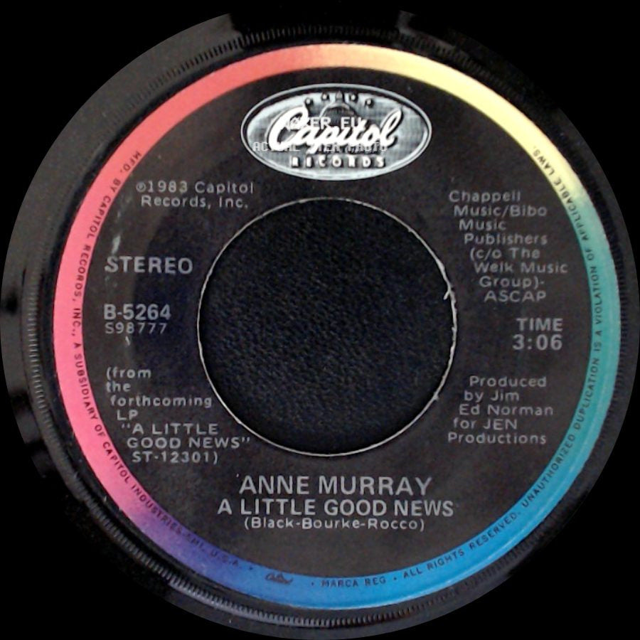 Anne Murray - I'm Not Afraid Anymore / A Little Good News side B
