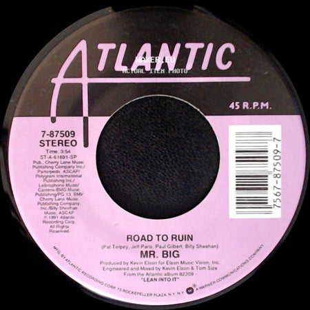 Mr. Big - Road To Ruin / Just Take My Heart side A