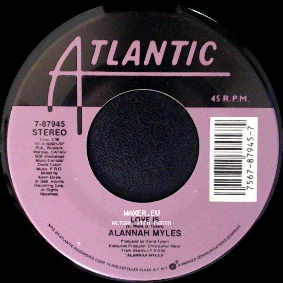 Alannah Myles - Rock This Joint / Love Is side B
