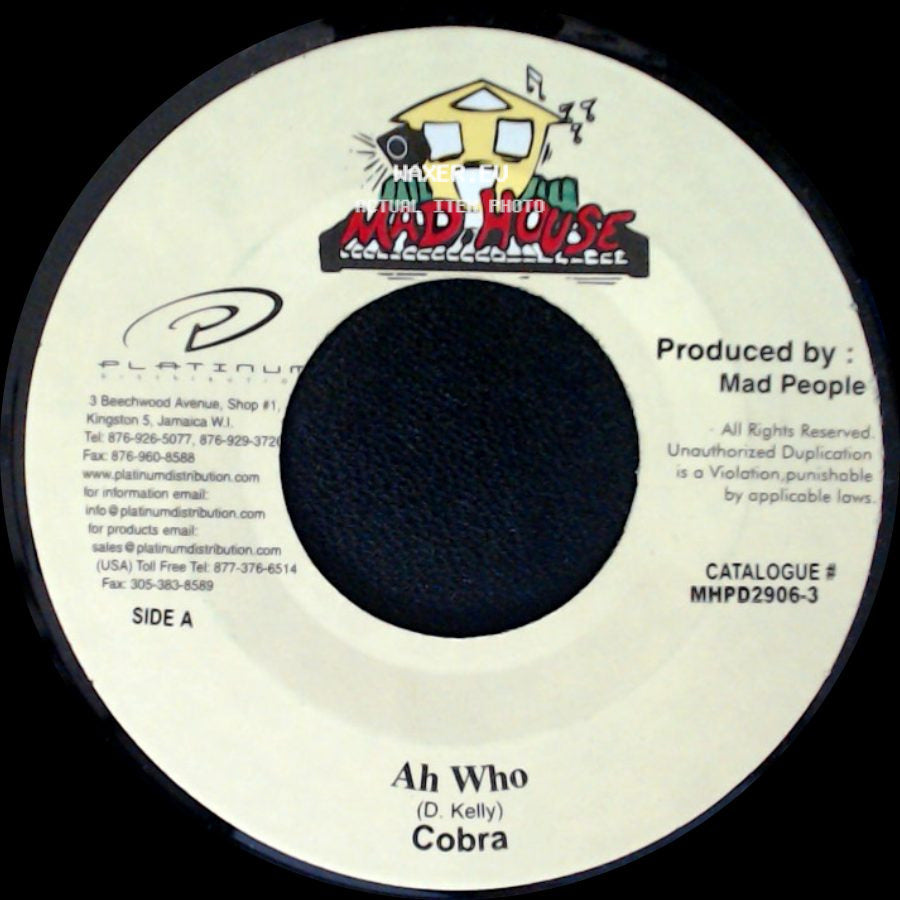 Cobra - Ah Who / Version Bad Gal side A