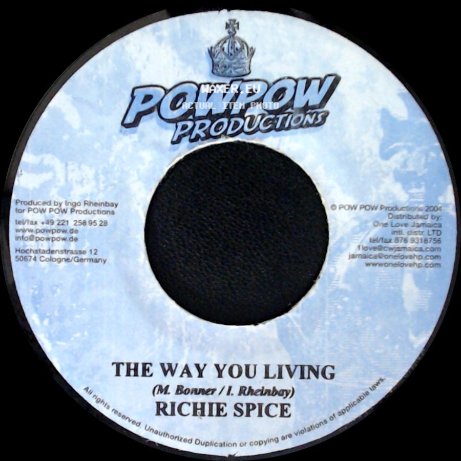 Richie Spice - Version Blaze / The Way You Living side B