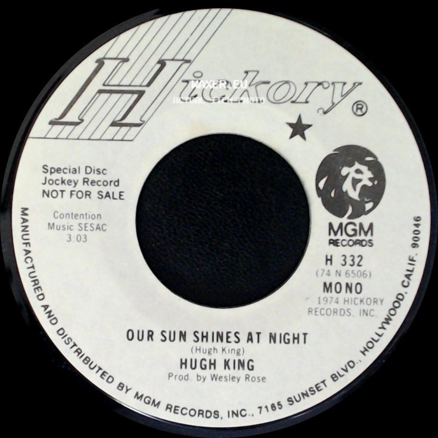 Hugh King - Wish I Were In Love Again / Our Sun Shines At Night side B