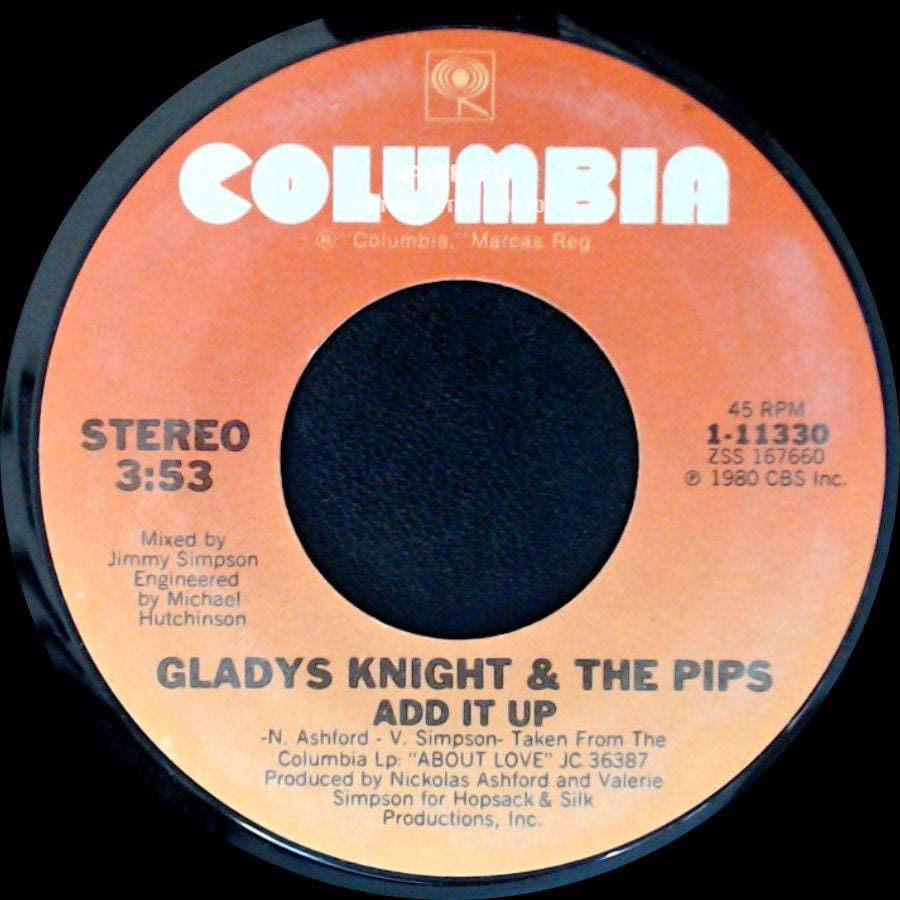 Gladys Knight & The Pips - Add It Up / Taste Of Bitter Love side A