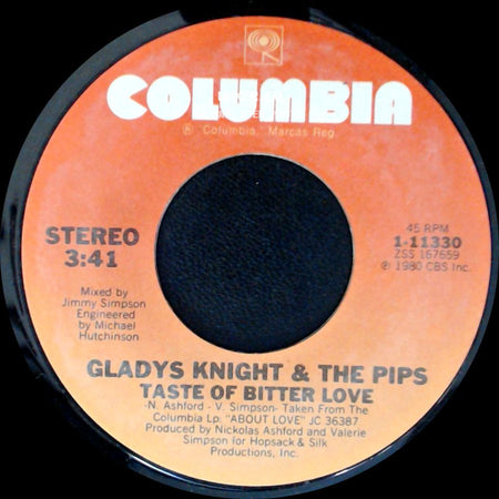 Gladys Knight & The Pips - Add It Up / Taste Of Bitter Love side B