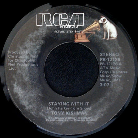 Tony Kishman - Don't Blame Me / Staying With It side B
