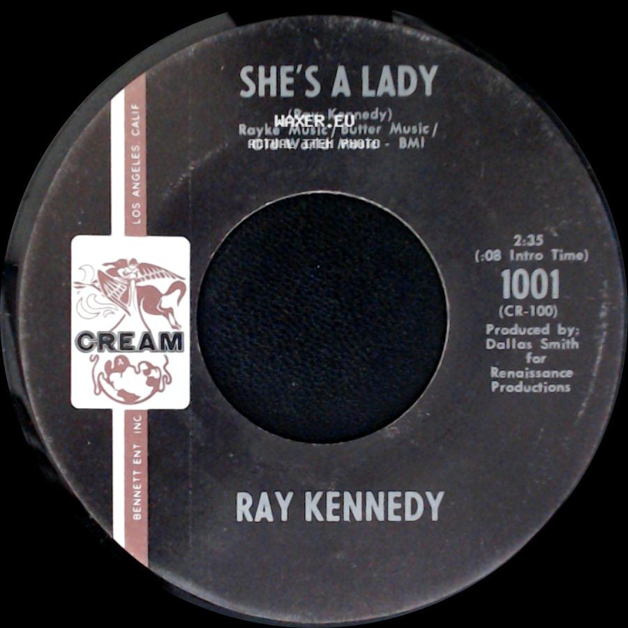Ray Kennedy - Try Acting Like A Woman, Woman / She's A Lady side B