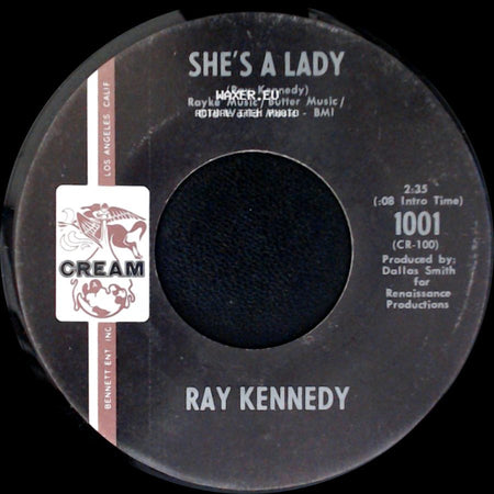 Ray Kennedy - Try Acting Like A Woman, Woman / She's A Lady side B