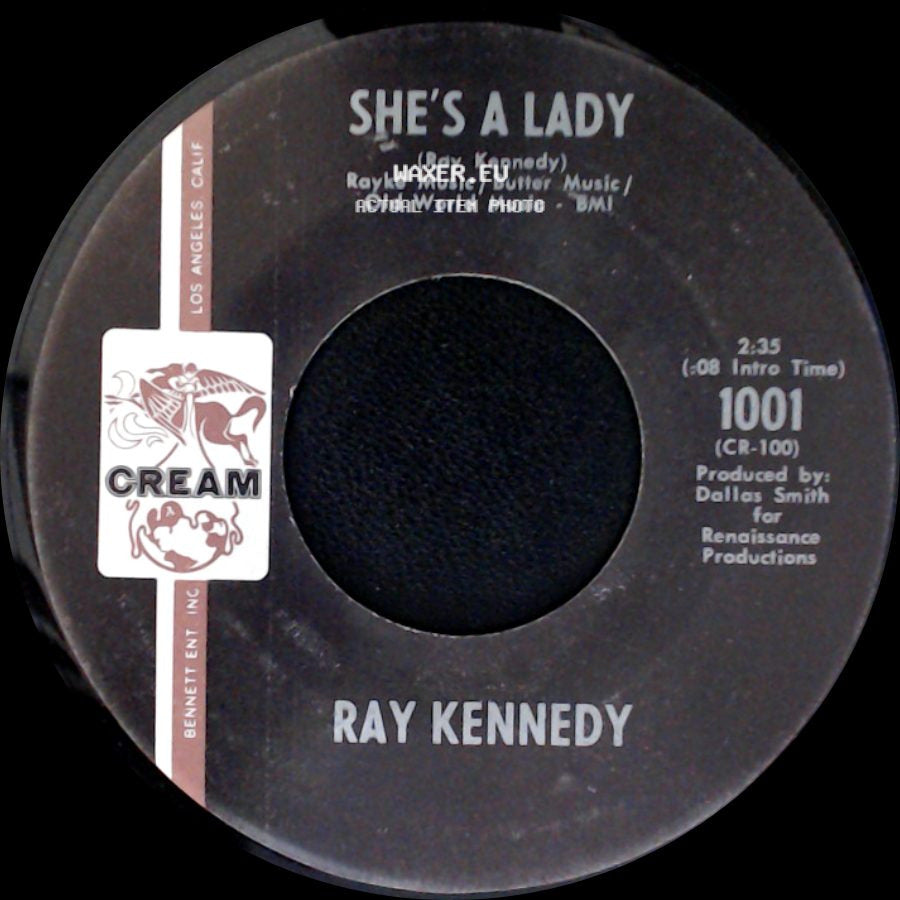Ray Kennedy - She's A Lady / Try Acting Like A Woman, Woman side A