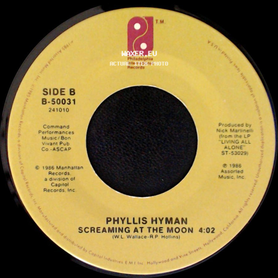 Phyllis Hyman - Old Friend / Screaming At The Moon side B