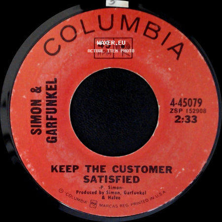 Simon & Garfunkel - Bridge Over Troubled Water / Keep The Customer Satisfied side B