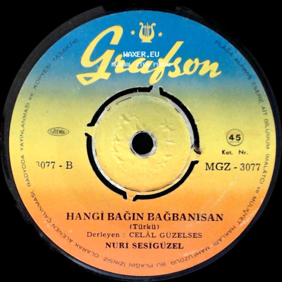 Nuri Sesigüzel - Şu Uzun Gecenin Gecesi Olsam / Hangi Bağın Bağbanısan side B