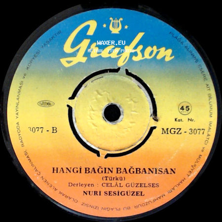 Nuri Sesigüzel - Şu Uzun Gecenin Gecesi Olsam / Hangi Bağın Bağbanısan side B