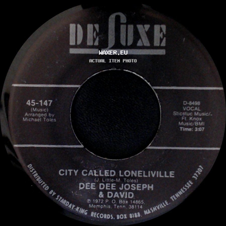 Dee Dee Joseph & David - Devil Made Me Do It / City Called Loneliville side B