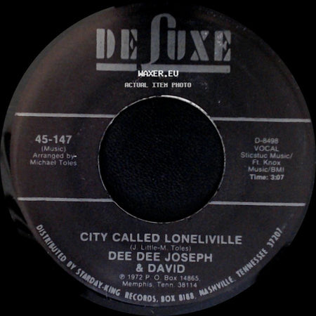Dee Dee Joseph & David - Devil Made Me Do It / City Called Loneliville side B