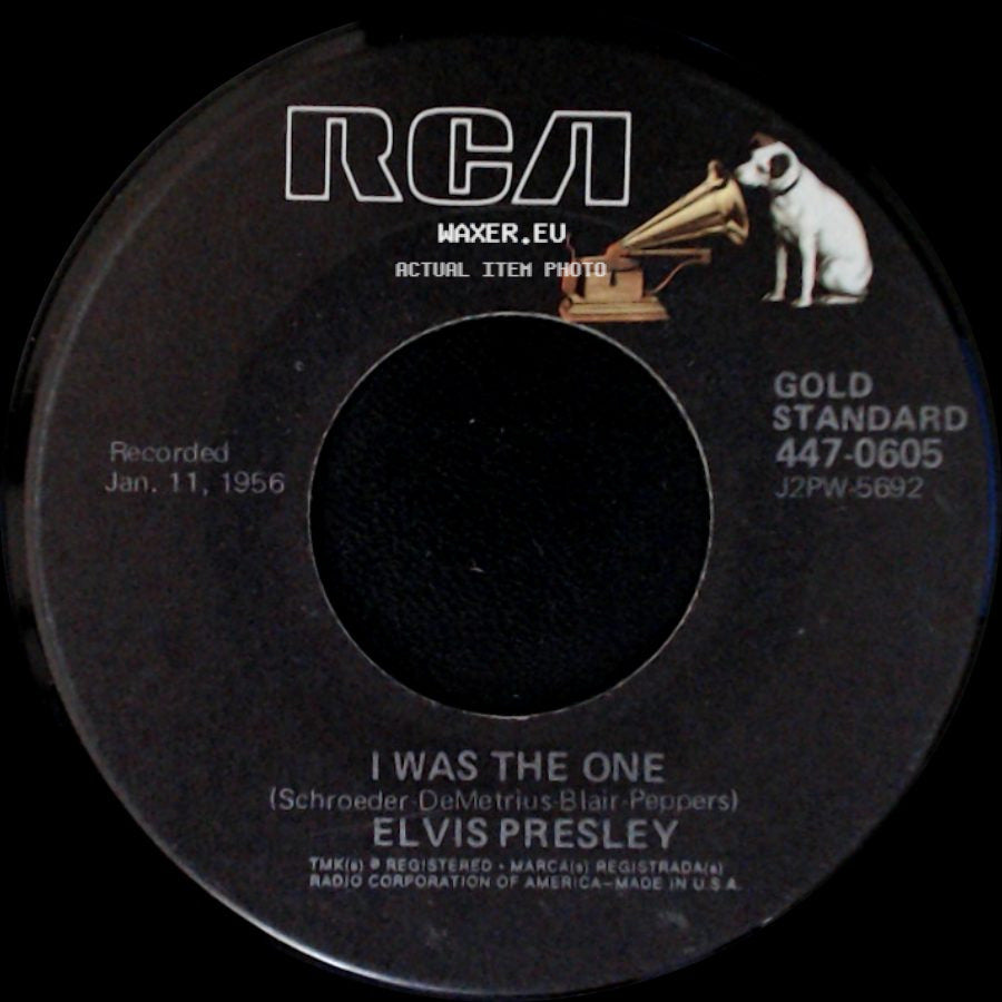 Elvis Presley - Heartbreak Hotel / I Was The One side B