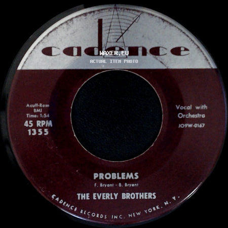 The Everly Brothers - Love Of My Life / Problems side B