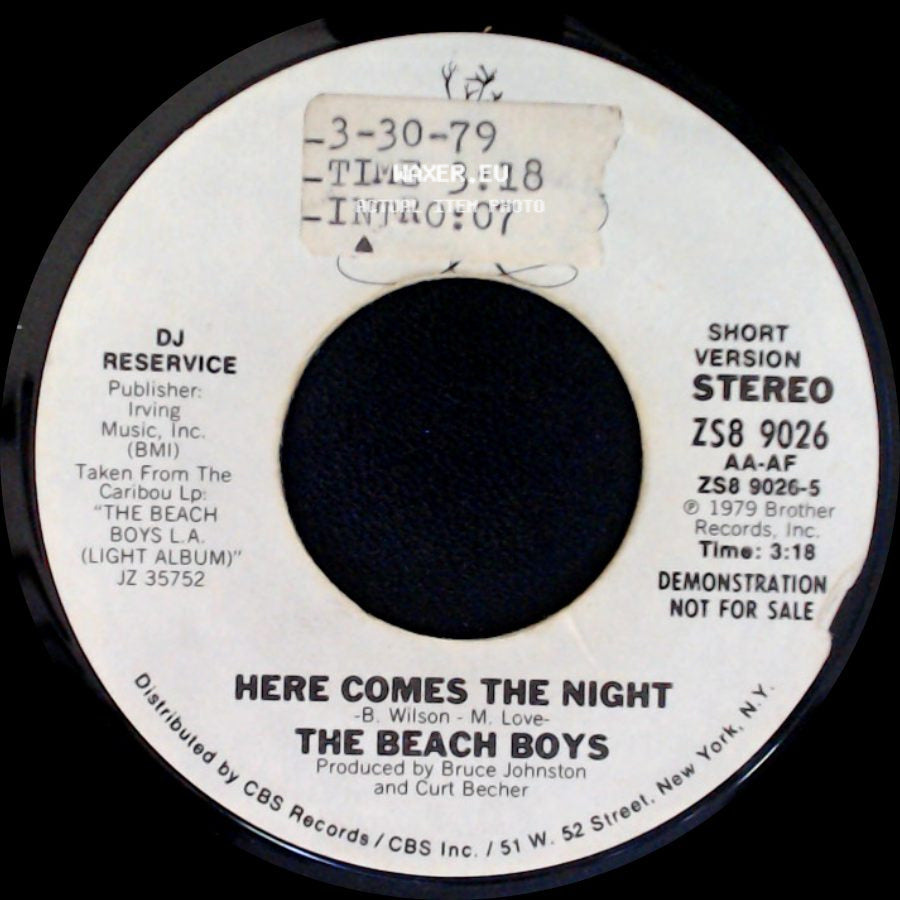The Beach Boys - Here Comes The Night / Here Comes The Night side B