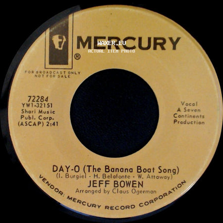 Jeff Bowen - Suzie Ska / Day-O (The Banana Boat Song) side B