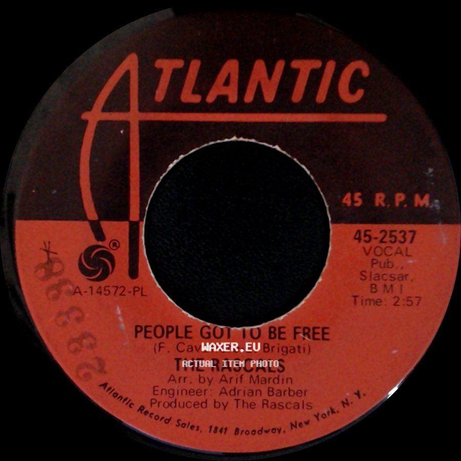 The Rascals - My World / People Got To Be Free side B