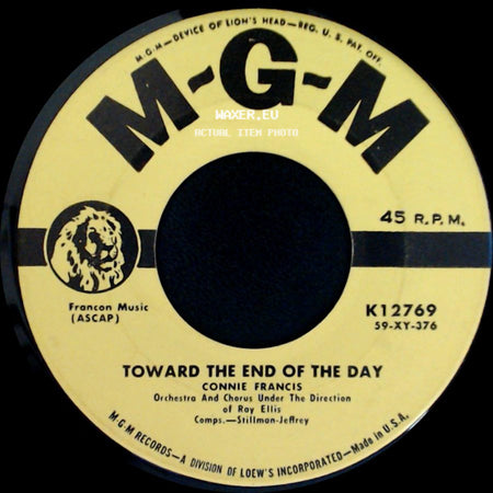 Connie Francis - Toward The End Of The Day / If I Didn't Care side A