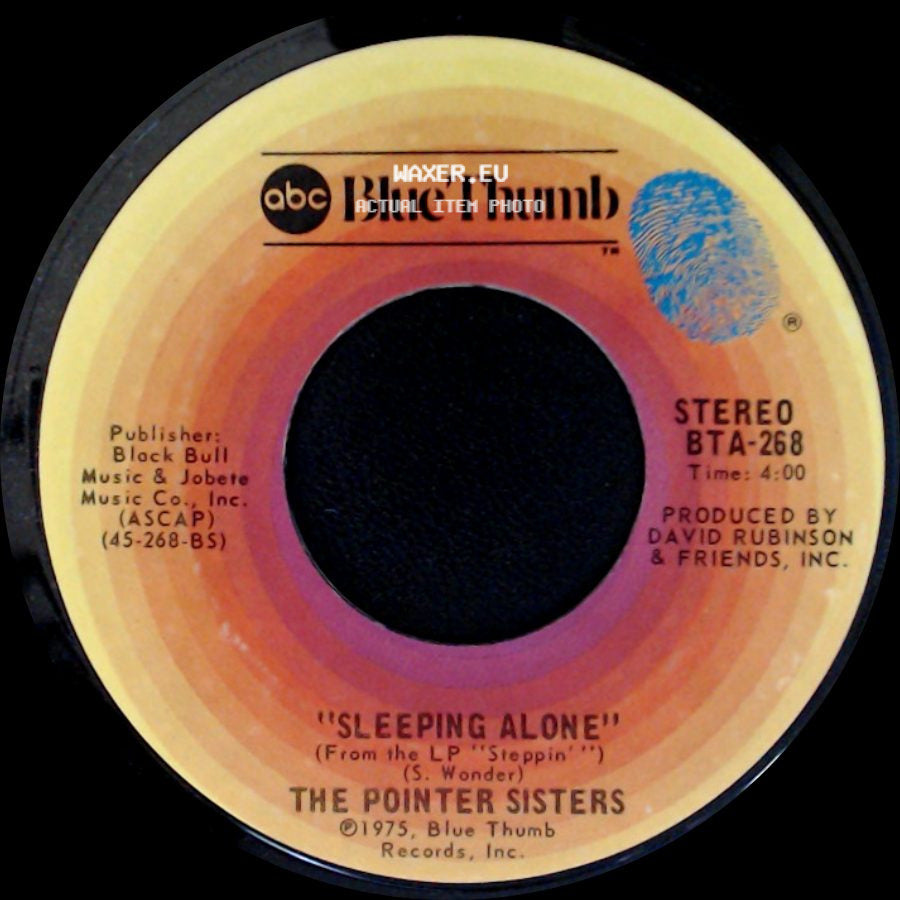 The Pointer Sisters - Going Down Slowly / Sleeping Alone side B