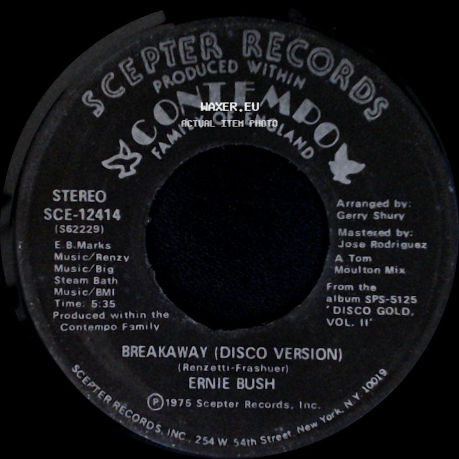 Ernie Bush - Breakaway (Disco Version) / Breakaway side A