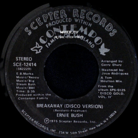 Ernie Bush - Breakaway (Disco Version) / Breakaway side A