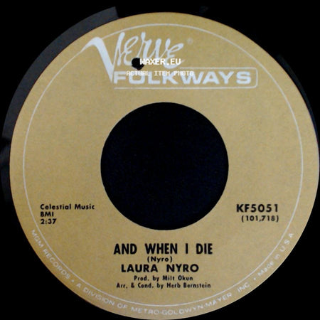 Laura Nyro - Flim Flam Man (Hands Off The Man) / And When I Die side B