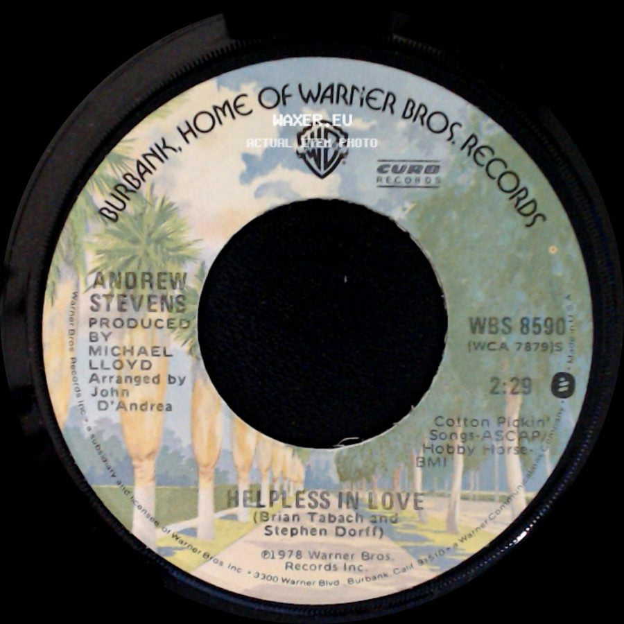 Andrew Stevens - Helpless In Love / Where Love Will Begin side A