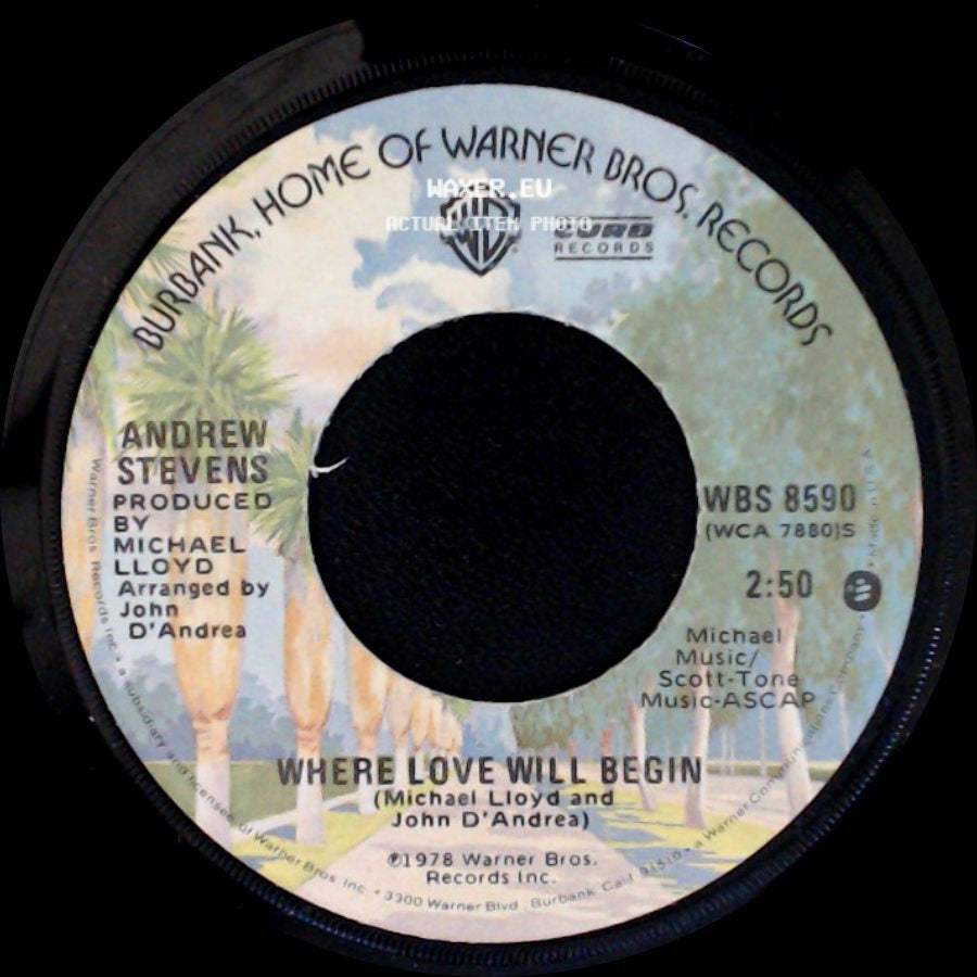 Andrew Stevens - Helpless In Love / Where Love Will Begin side B