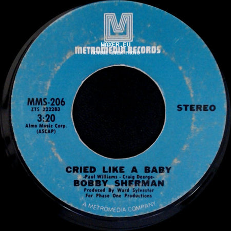 Bobby Sherman - Is Anybody There / Cried Like A Baby side B
