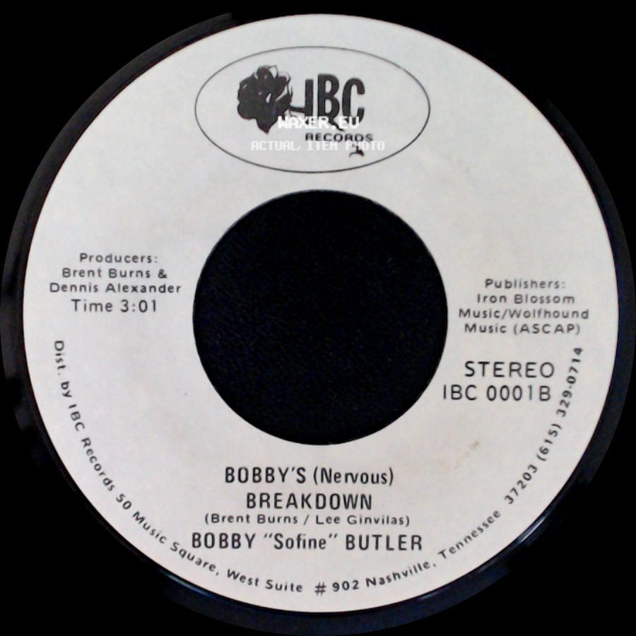 Bobby "Sofine" Butler - Cheaper Crude Or No More Food / Bobby's (Nervous) Breakdown side B