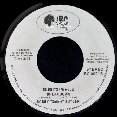 Bobby "Sofine" Butler - Cheaper Crude Or No More Food / Bobby's (Nervous) Breakdown side B