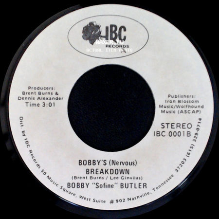 Bobby "Sofine" Butler - Cheaper Crude Or No More Food / Bobby's (Nervous) Breakdown side B