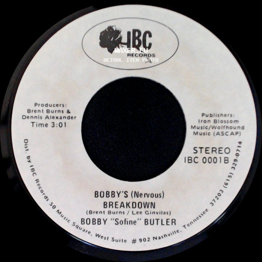Bobby "Sofine" Butler - Cheaper Crude Or No More Food / Bobby's (Nervous) Breakdown side B