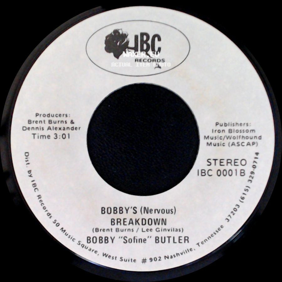Bobby "Sofine" Butler - Cheaper Crude Or No More Food / Bobby's (Nervous) Breakdown side B