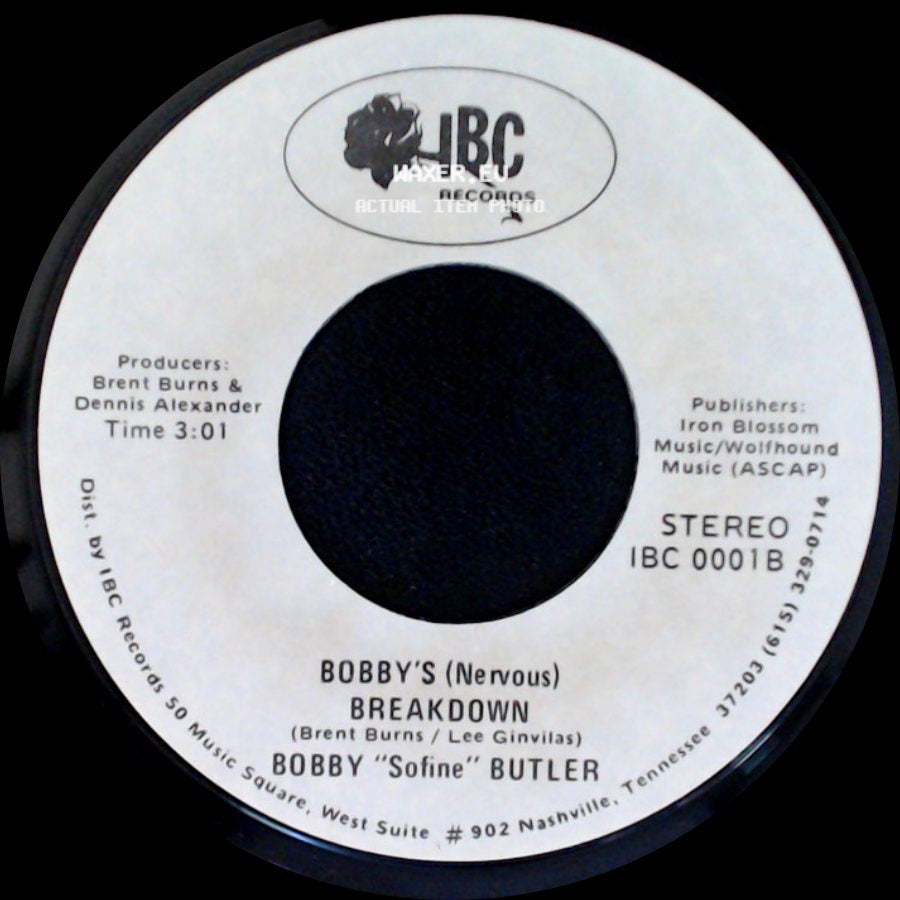Bobby "Sofine" Butler - Cheaper Crude Or No More Food / Bobby's (Nervous) Breakdown side B