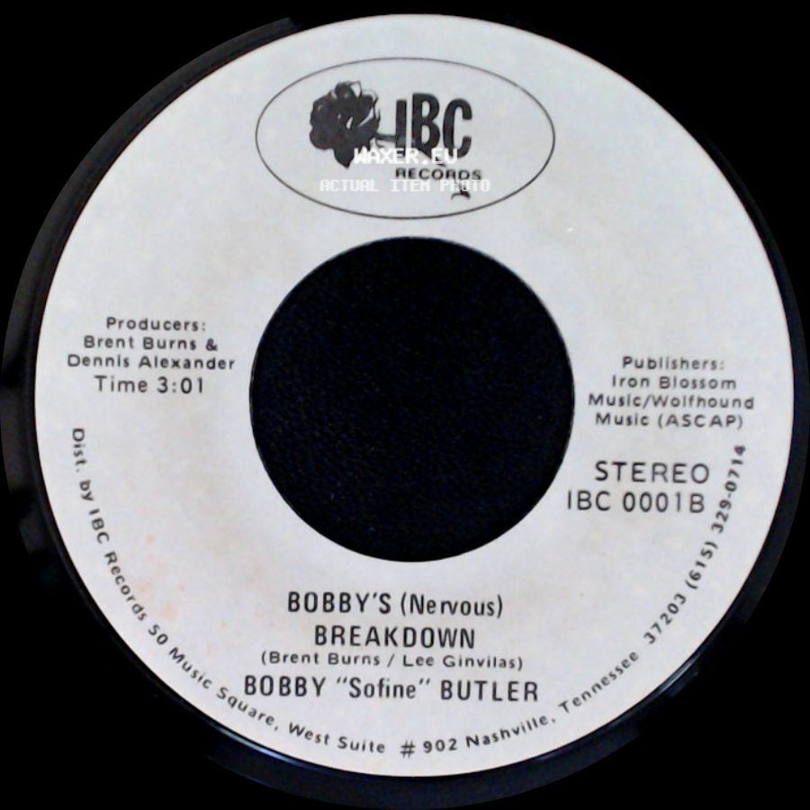 Bobby "Sofine" Butler - Cheaper Crude Or No More Food / Bobby's (Nervous) Breakdown side B