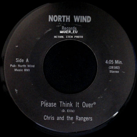 Chris And The Rangers - Please Think It Over / Sing Me A Tune side A