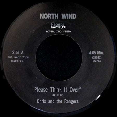 Chris And The Rangers - Please Think It Over / Sing Me A Tune side A