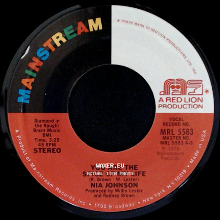 Nia Johnson - You Are The Spice Of My Life / Plain Out Of Luck side A