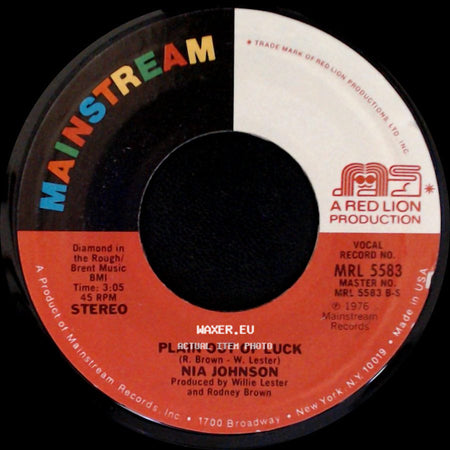 Nia Johnson - You Are The Spice Of My Life / Plain Out Of Luck side B