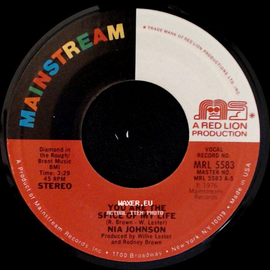 Nia Johnson - You Are The Spice Of My Life / Plain Out Of Luck side A