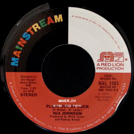 Nia Johnson - You Are The Spice Of My Life / Plain Out Of Luck side B