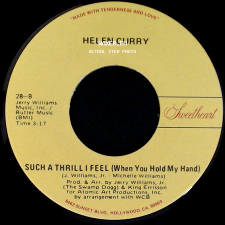 Helen Curry - Shu·Doo·Pa·Poo·Poop (Love Being Your Fool) / Such A Thrill I Feel (When You Hold My Hand) side B