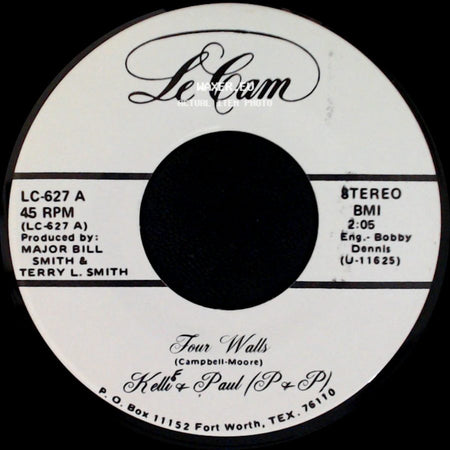 Kelli & Paul (P & P) / Kelle & Paul (P & P) - Four Walls / I Wouldn't Trade You For The World side A