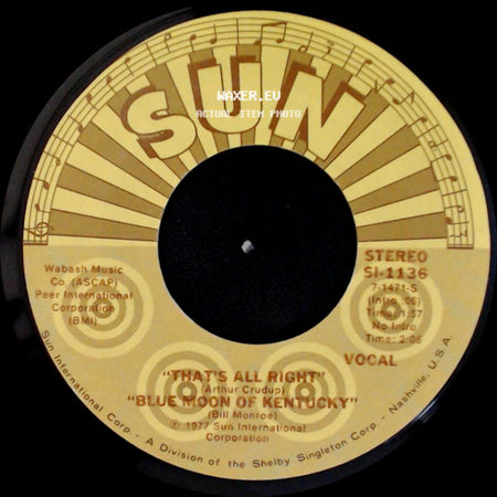 Misty - D.O.A. / "That's All Right" "Blue Moon Of Kentucky" side B